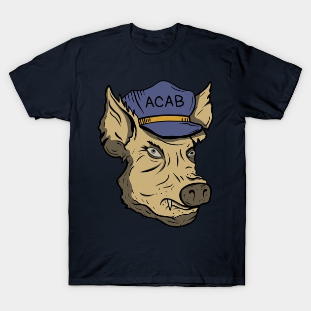 ACAB Pig T-Shirt by valentinahramov